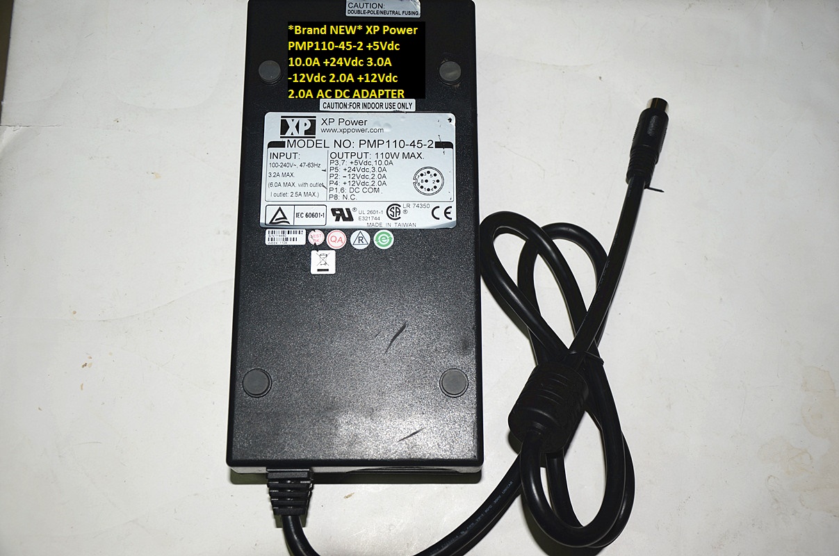 *Brand NEW* XP Power PMP110-45-2 +12Vdc 2.0A +5Vdc 10.0A +24Vdc 3.0A -12Vdc 2.0A AC DC A